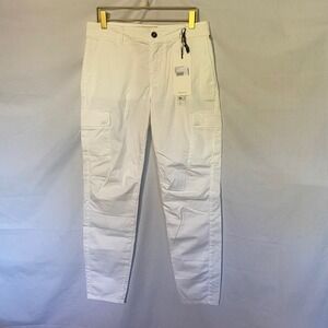 Roy Rogers Womens White Cargo Gemy Woman Raso Stretch Pants Size 27